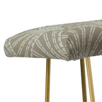 Sage Green Upholstered Entryway Bench with Steel Frame