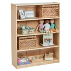 Birch Plywood Classic Bookcase with Adjustable Shelves, 121.9 cm