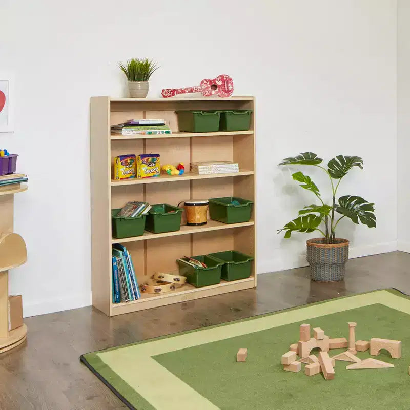Birch Plywood Classic Bookcase with Adjustable Shelves, 121.9 cm