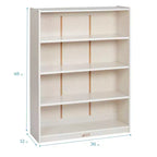 Birch Plywood Classic Bookcase with Adjustable Shelves, 121.9 cm