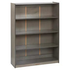 Wooden Classic Bookcase with Adjustable Shelves, 121.9 cm, Classroom Bookshelf