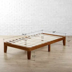 Cherry Wood Platform Bed Frame