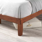 Cherry Wood Platform Bed Frame