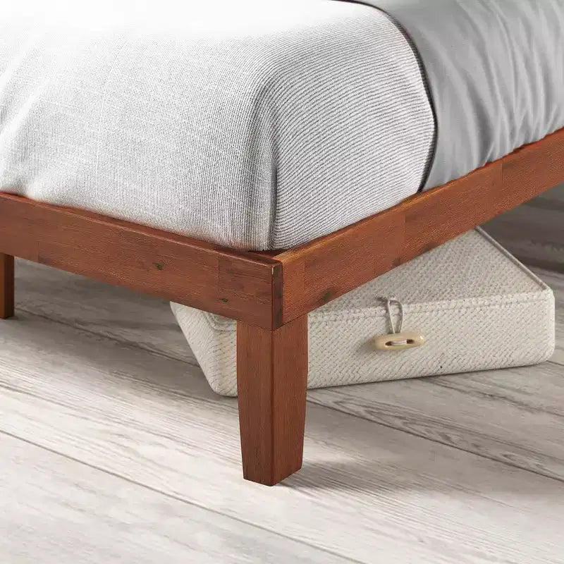 Cherry Wood Platform Bed Frame