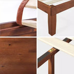 Cherry Wood Platform Bed Frame