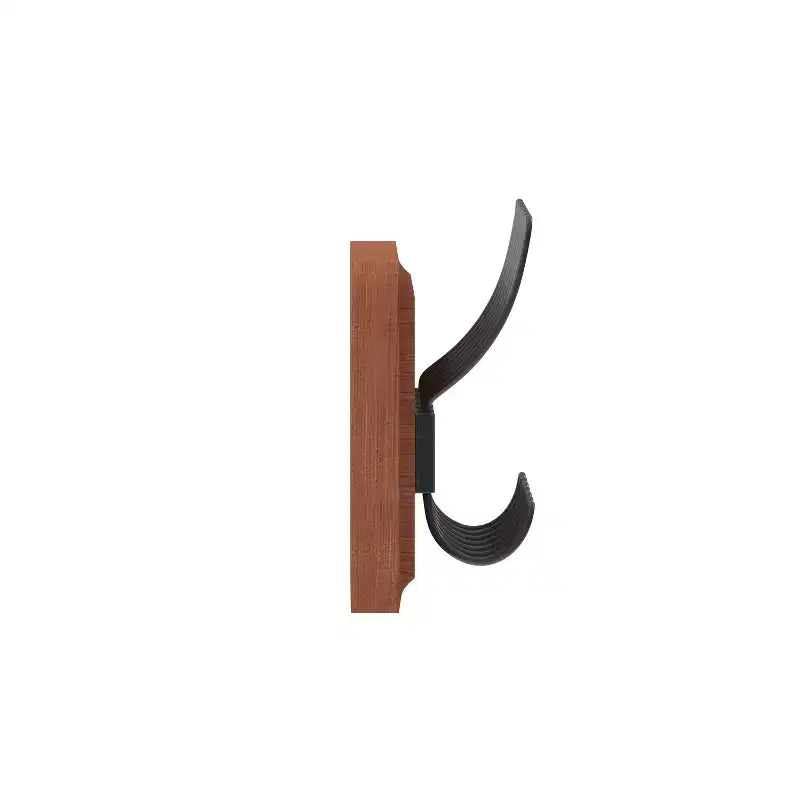 Wall Mount Pine Wood Storage Rack with 7 Hanging Hooks, 86.4 cm