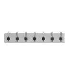 Wall Mount Pine Wood Storage Rack with 7 Hanging Hooks, 86.4 cm