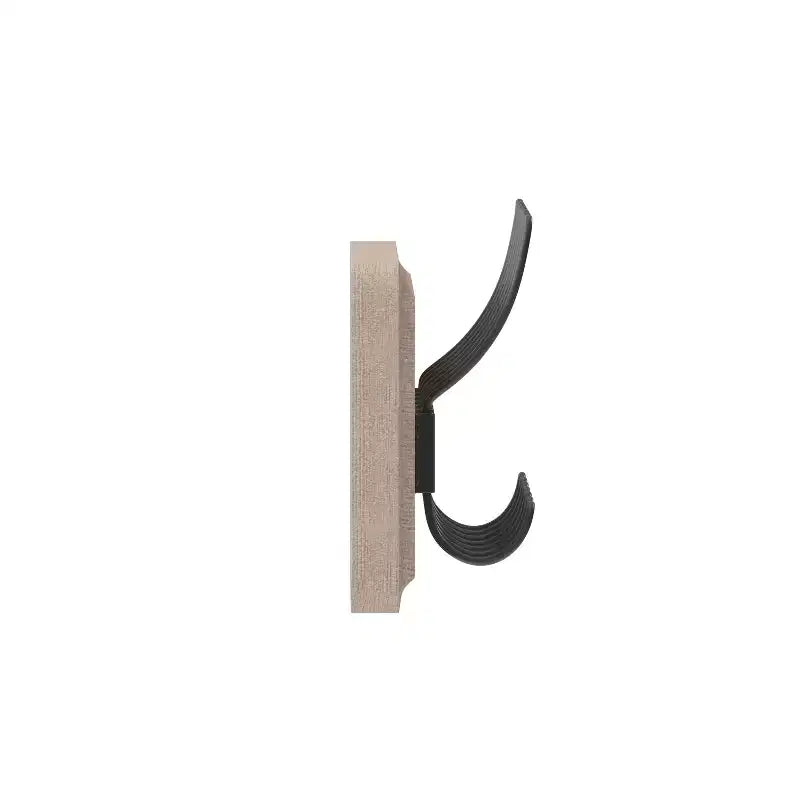 Wall Mount Pine Wood Storage Rack with 7 Hanging Hooks, 86.4 cm