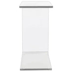 Transparent Acrylic C-Shaped Side Table