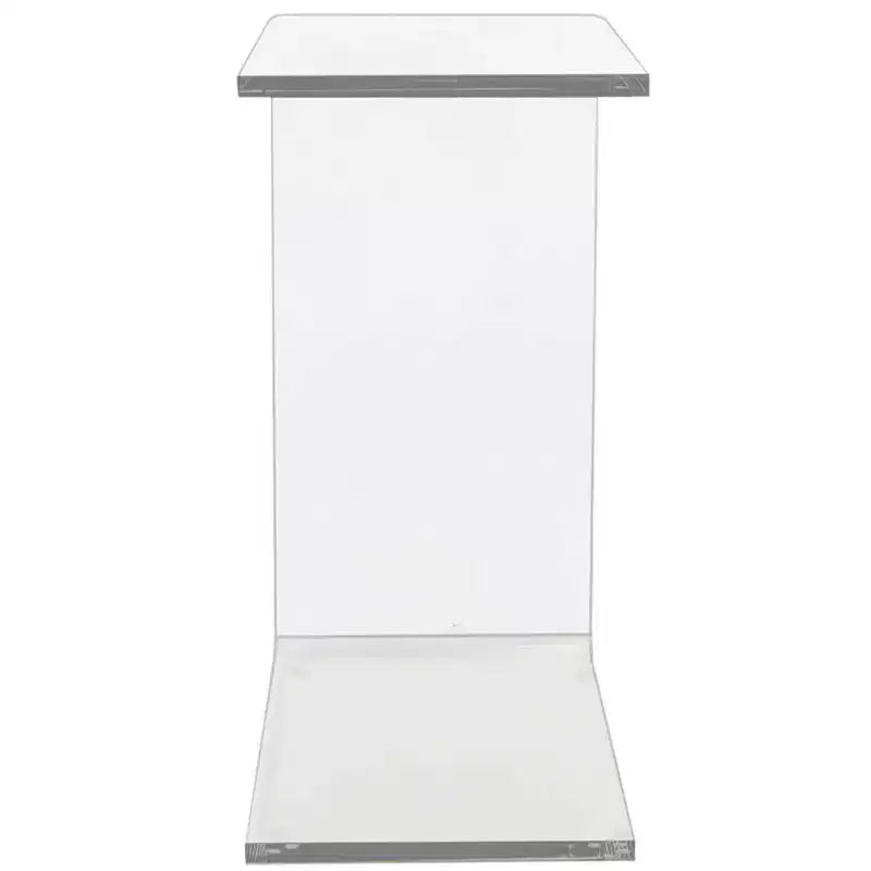 Transparent Acrylic C-Shaped Side Table