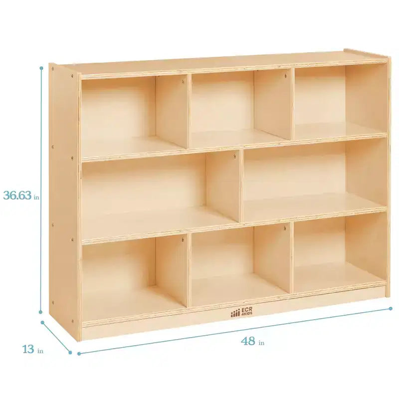 8-Compartment Mobile Storage Cabinet on Casters