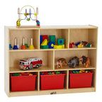 8-Compartment Mobile Storage Cabinet on Casters