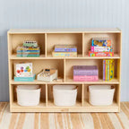 8-Compartment Mobile Storage Cabinet on Casters