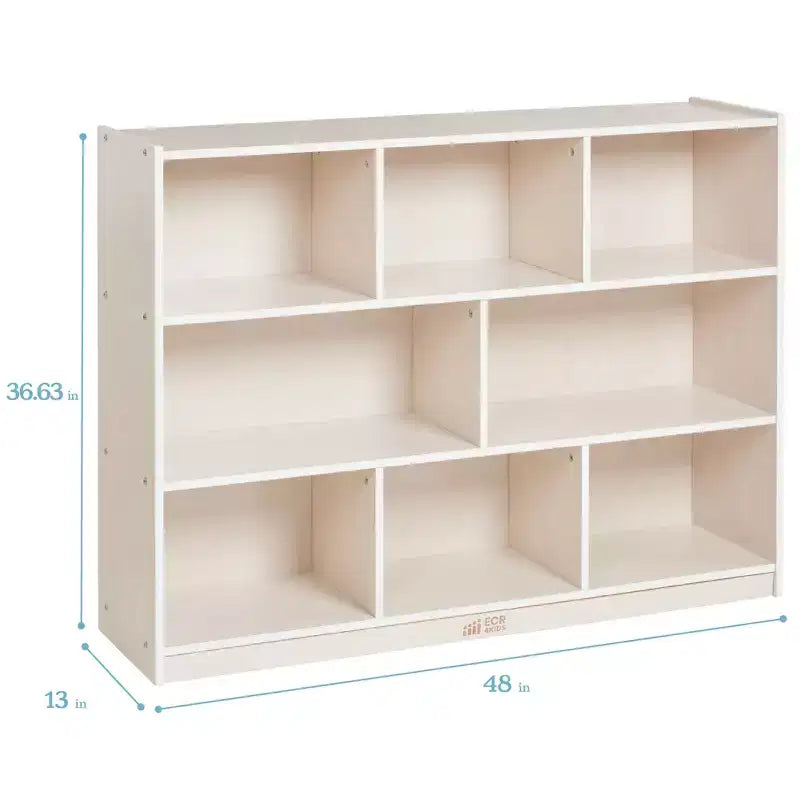 8-Compartment Mobile Storage Cabinet on Casters