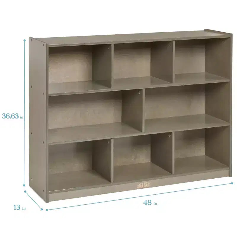 8-Compartment Mobile Storage Cabinet on Casters