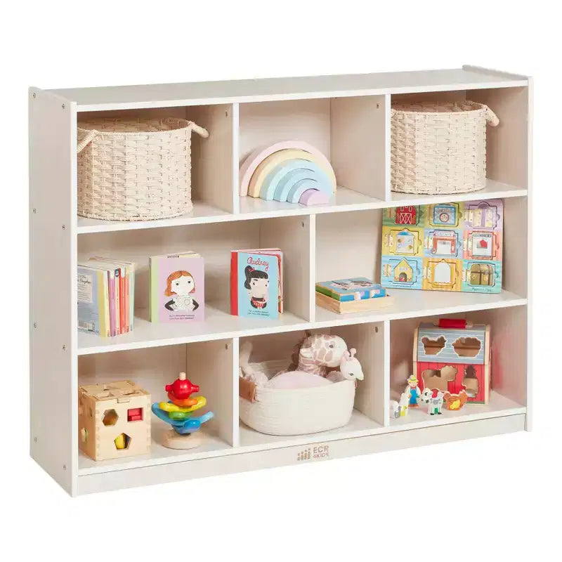8-Compartment Mobile Storage Cabinet on Casters