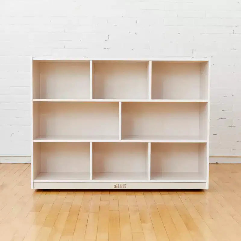 8-Compartment Mobile Storage Cabinet on Casters