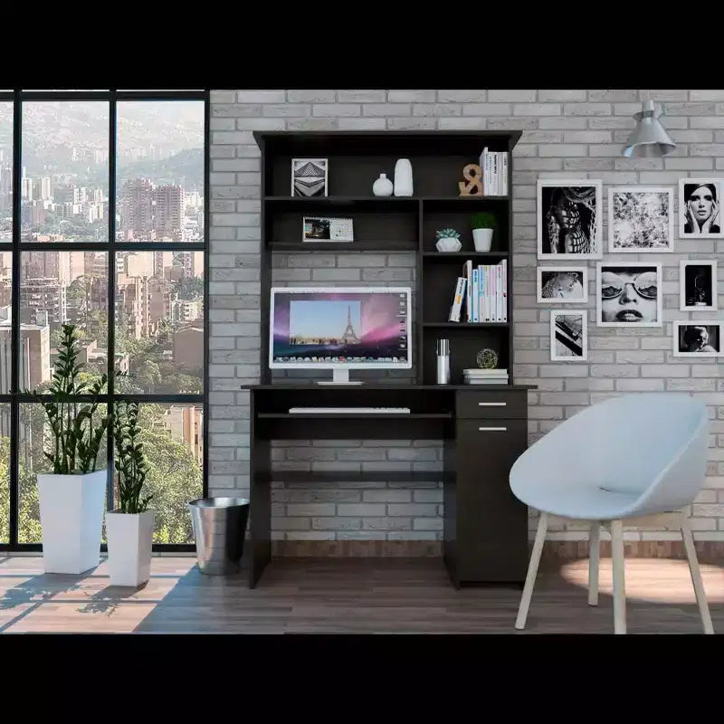 Large Computer Desk with Drawer, 109.2 × 58.4 cm