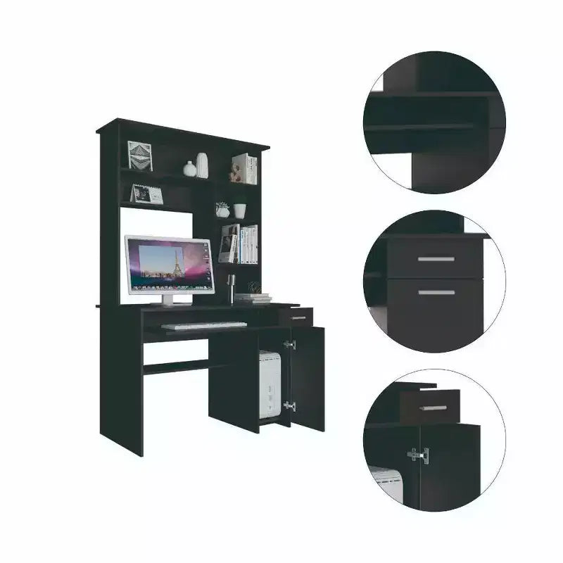 Large Computer Desk with Drawer, 109.2 × 58.4 cm