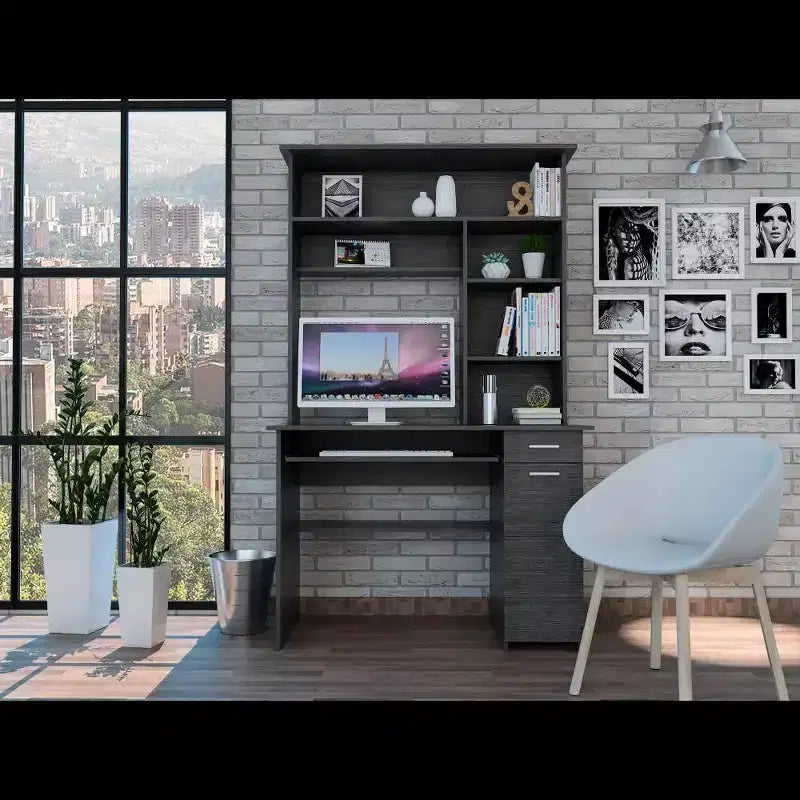 Large Computer Desk with Drawer, 109.2 × 58.4 cm