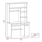 Large Computer Desk with Drawer, 109.2 × 58.4 cm