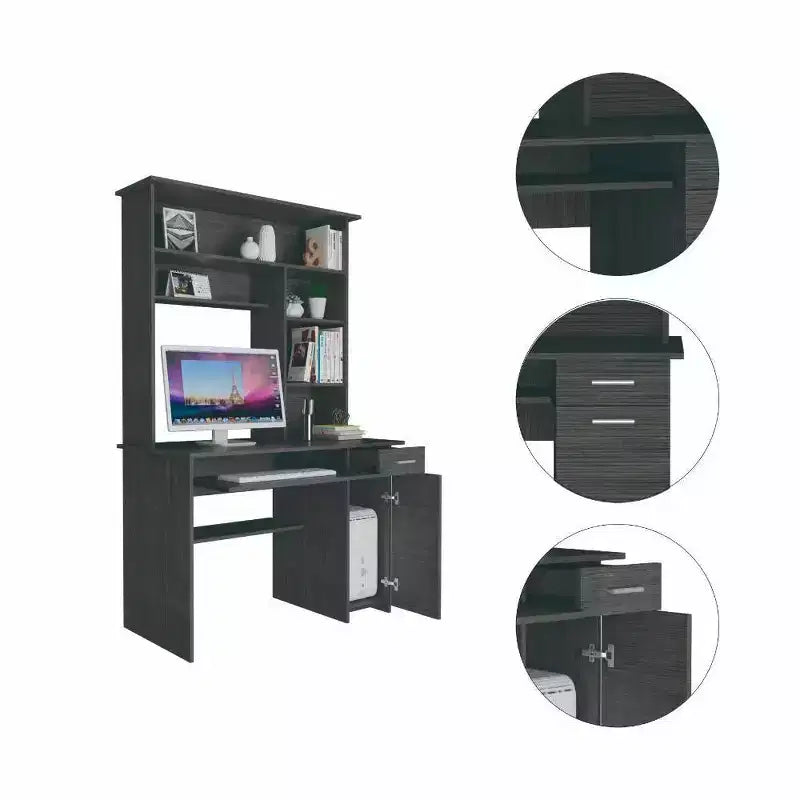 Large Computer Desk with Drawer, 109.2 × 58.4 cm