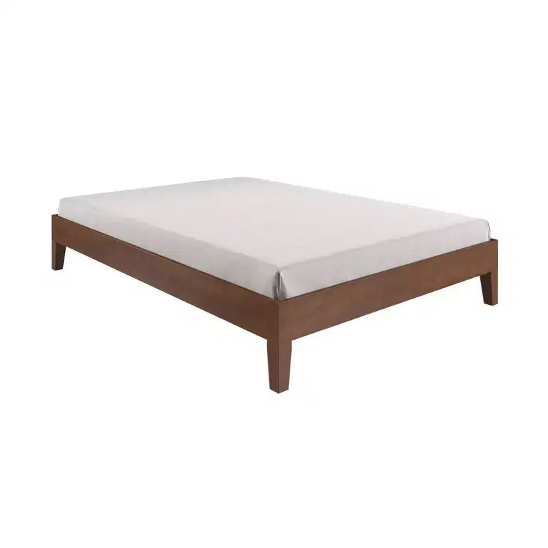 Natural Pine Platform Bed