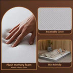 Portable Tri-Fold Gel Memory Foam Mattress with Removable Cover