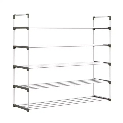 5-Tier Shoe Rack for 25 Pairs, White