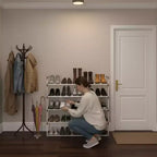 5-Tier Shoe Rack for 25 Pairs, White