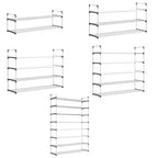 5-Tier Shoe Rack for 25 Pairs, White