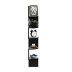5-Tier Wall Mount Floating Corner Bookshelf