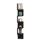 5-Tier Wall Mount Floating Corner Bookshelf