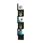 5-Tier Wall Mount Floating Corner Bookshelf