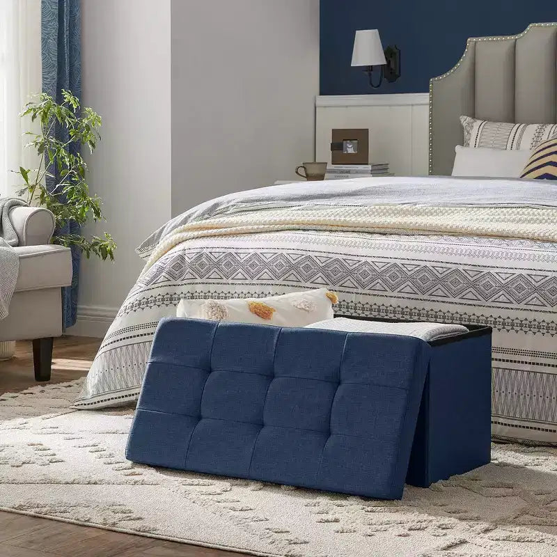 Storage Ottoman Bench, 76.2 cm Wide