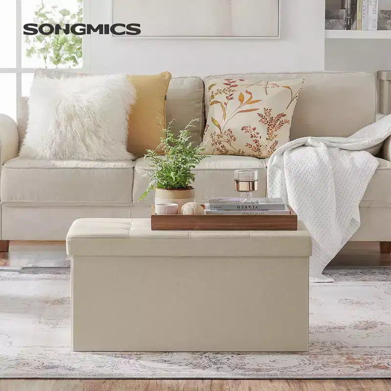 Storage Ottoman Bench, 76.2 cm Wide