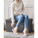 Storage Ottoman Bench, 76.2 cm Wide