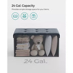 Storage Ottoman Bench, 76.2 cm Wide