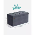 Storage Ottoman Bench, 76.2 cm Wide