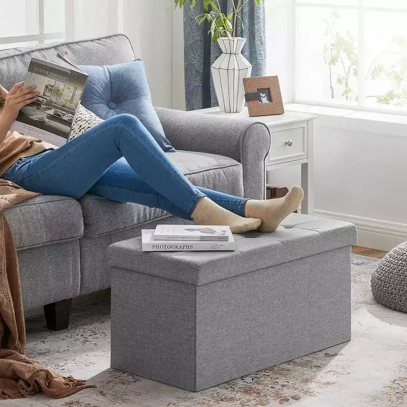 Storage Ottoman Bench, 76.2 cm Wide