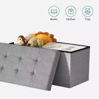 Storage Ottoman Bench, 76.2 cm Wide