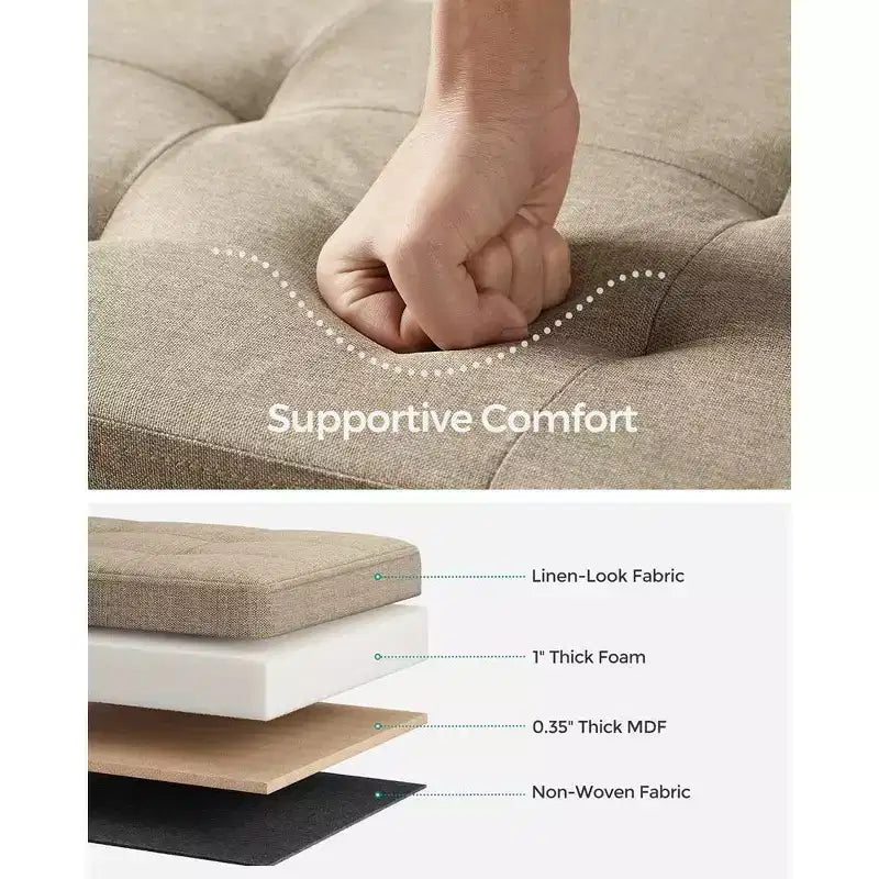 Storage Ottoman Bench, 76.2 cm Wide