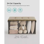 Storage Ottoman Bench, 76.2 cm Wide
