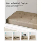 Storage Ottoman Bench, 76.2 cm Wide