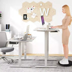 Electric Height Adjustable Standing Desk with USB Port, 139.7 × 71.1 cm