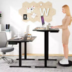 Electric Height Adjustable Standing Desk with USB Port, 139.7 × 71.1 cm