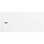 White Writing Desk with Drawer, Iron and MDF