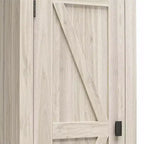 Rustic Storage Cabinet with 4 Shelves