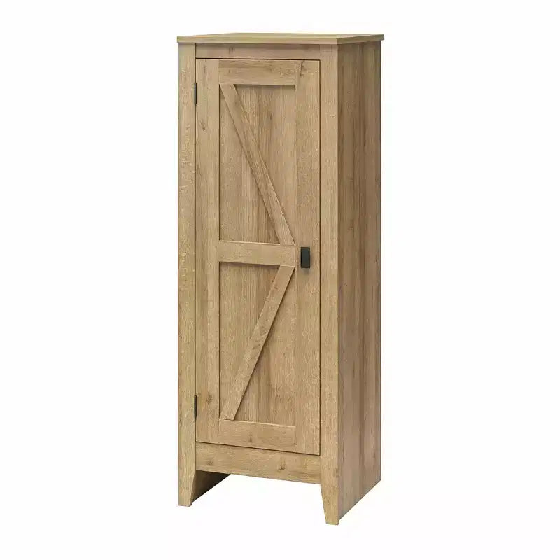 Rustic Storage Cabinet with 4 Shelves