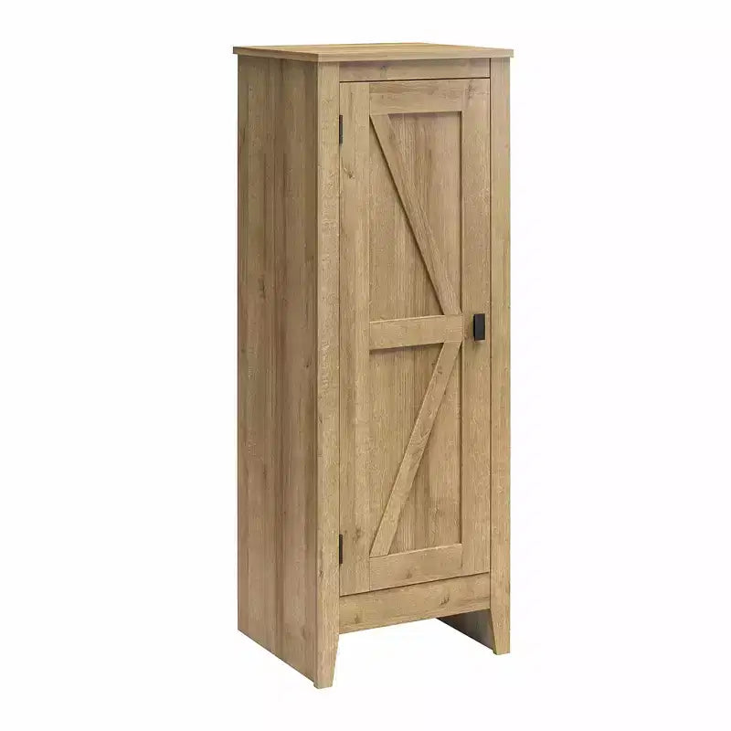 Rustic Storage Cabinet with 4 Shelves